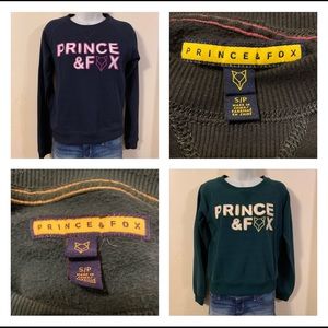 2 Prince & Fox Sweatshirts